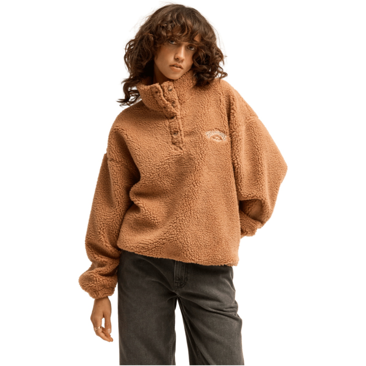 2026 Billabong Womens Run The Road Fleece EBJPF00113 - Sugar Almond